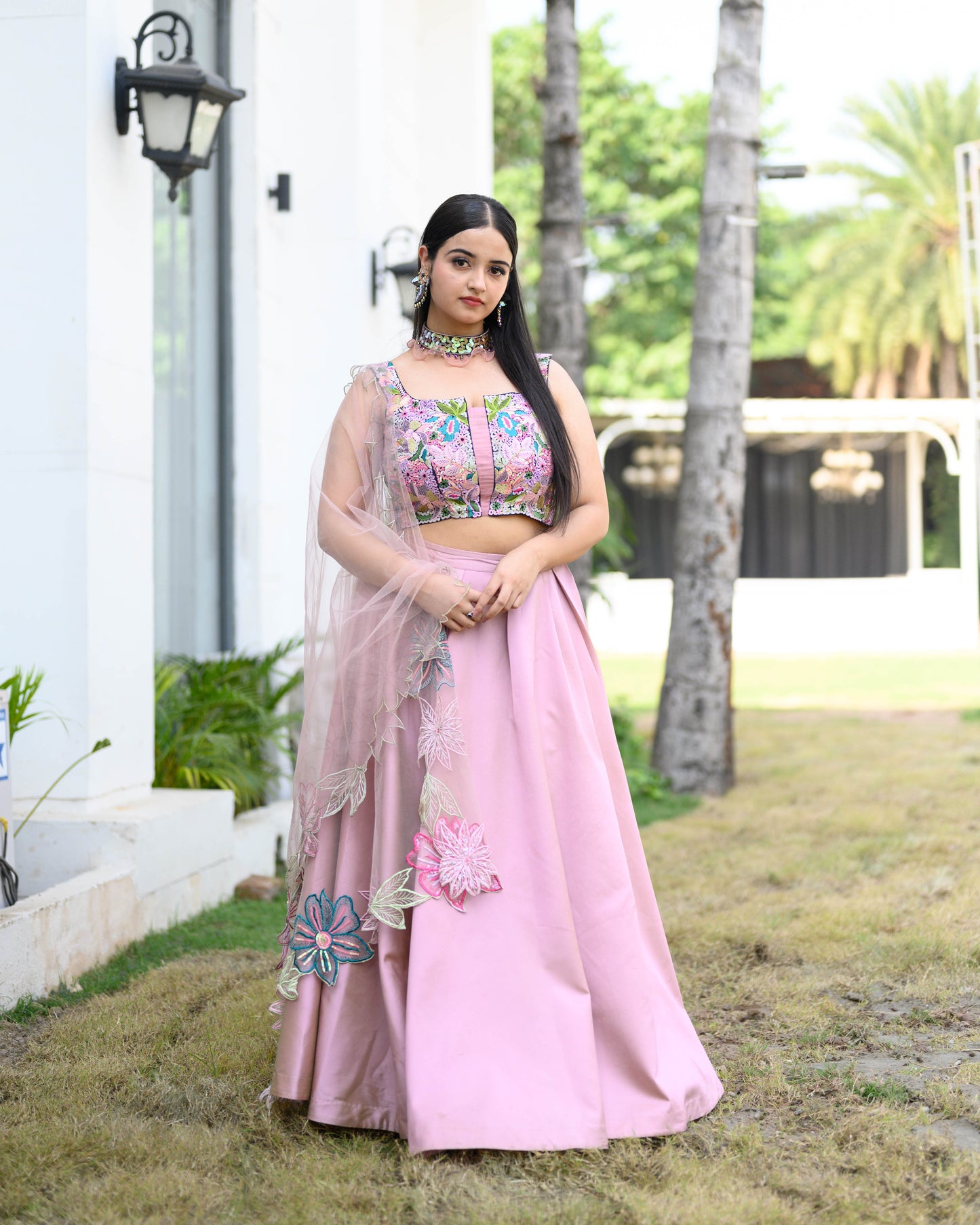 ‘THE PINK ROSE’ lehenga