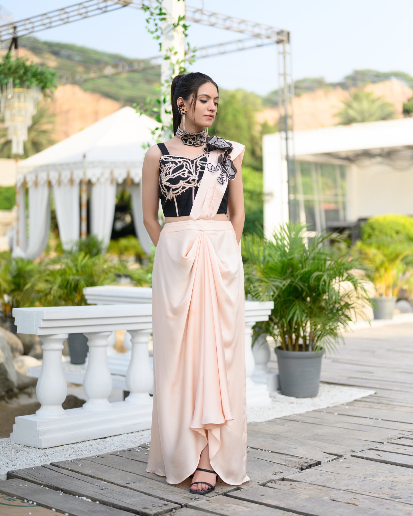 ‘PEACH ME’ drape saree